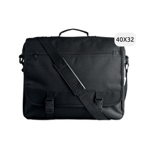 Borsa porta documenti in poliestere 600D con tracolla regolabile 40x10x32cm