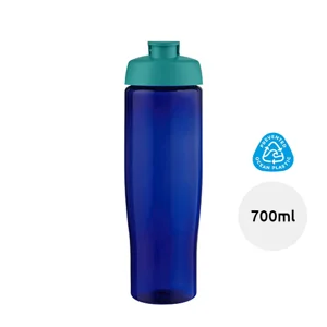 Borraccia sportiva da 700ml in plastica riciclata di alta qualità con coperchio ermetico a scatto 