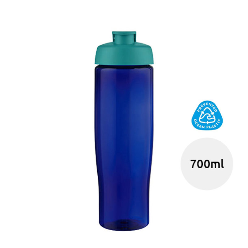 Borraccia sportiva da 700ml in plastica riciclata di alta qualità con coperchio ermetico a scatto