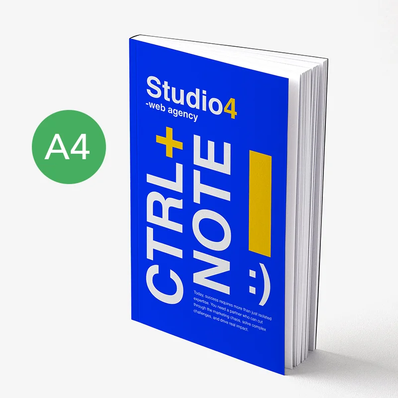 Quaderni per appunti A4 da 40 pagine con Copertina Flessibile Personalizzata