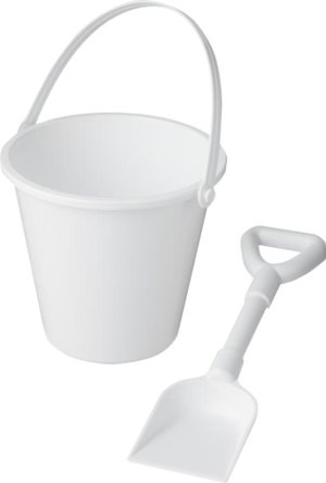 Secchiello e paletta in plastica riciclata