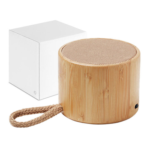 Cassa Wireless 5.1 in ABS con involucro in bambù e anello