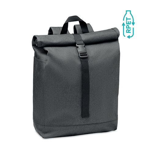 Zaino in poliestere 600D RPET con chiusura rolltop da 5kg 28x13x50cm