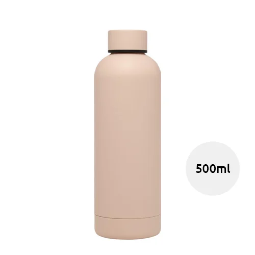 Borraccia con isolamento sottovuoto in rame certificata RCS finitura opaca confezione in cartone riciclato 500ml