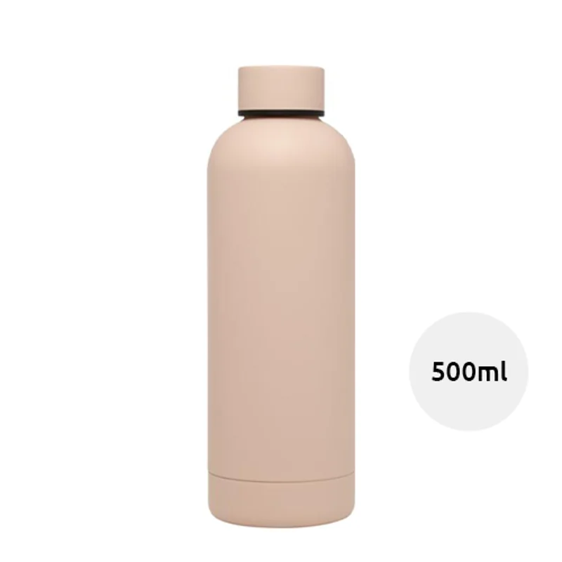 Borraccia con isolamento sottovuoto in rame certificata RCS finitura opaca confezione in cartone riciclato 500ml