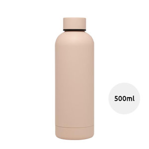 Borraccia con isolamento sottovuoto in rame certificata RCS finitura opaca confezione in cartone riciclato 500ml