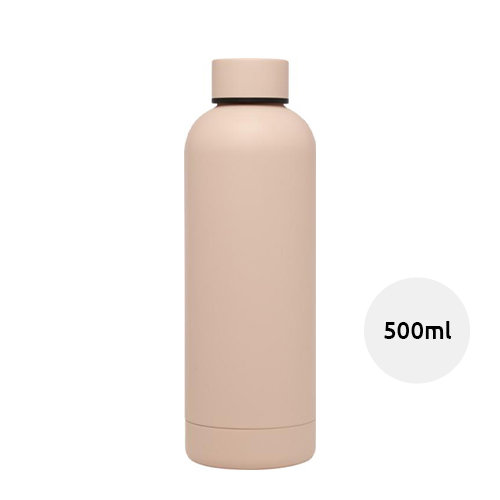 Borraccia con isolamento sottovuoto in rame certificata RCS finitura opaca confezione in cartone riciclato 500ml