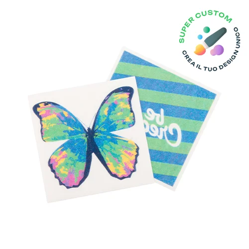 tatuaggio temporaneo totalmente personalizzabile nella forma e grafica