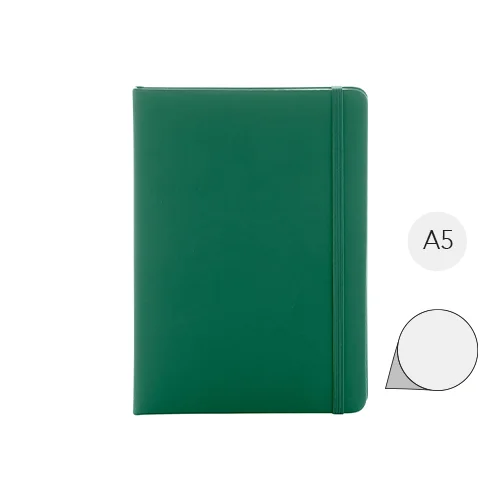 Block notes A5 in PU riciclato RPU con fogli neutri in carta riciclata