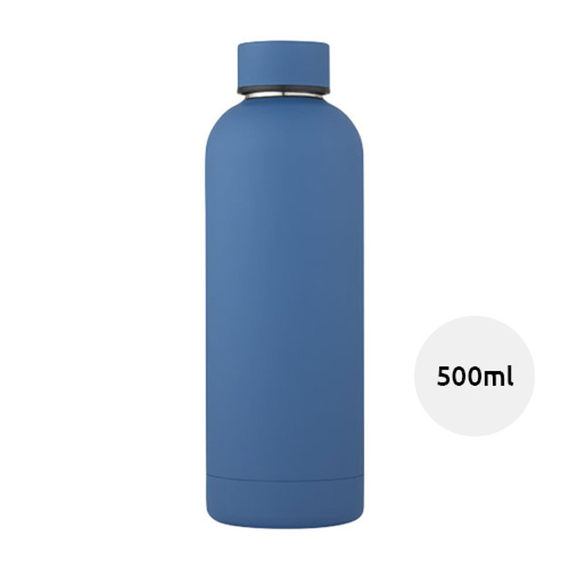 Borraccia da 500 ml con isolamento sottovuoto in rame in confezione regalo in cartone riciclato