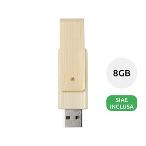 Chiavetta USB in bambù da 8GB