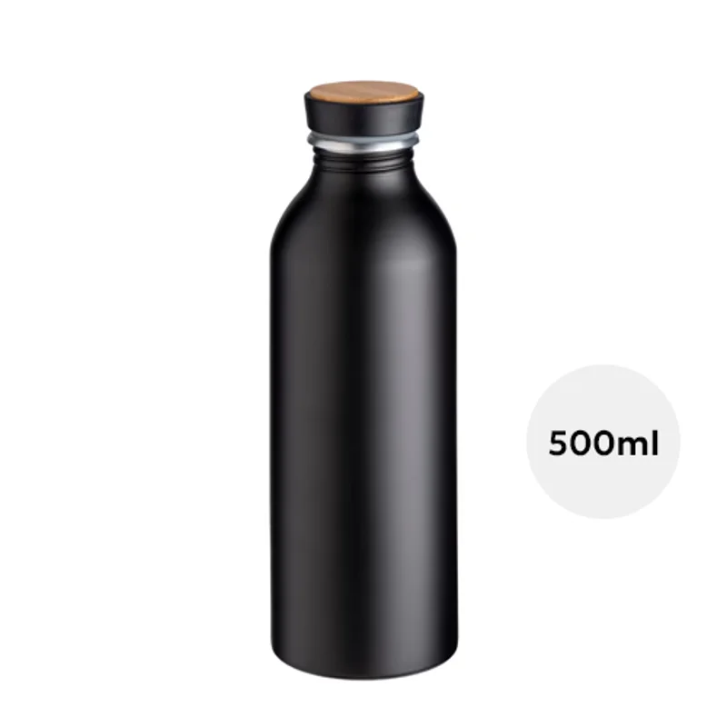 Borraccia in alluminio con tappo con in bambù da 500ml