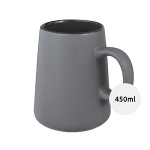 Tazza in ceramica colorata con esterno opaco e interno lucido 450ml 