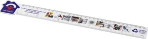 Righello da 30 cm in plastica riciclata a forma di casetta