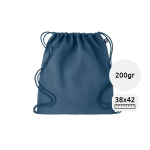 Sacca in 100% canapa colorata con chiusura a coulisse da 200gr 38x42cm