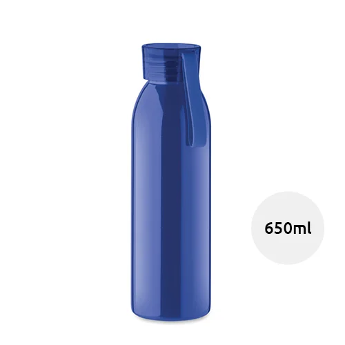 Borraccia in acciaio inox con coperchio in PP e gancio in silicone da 650ml
