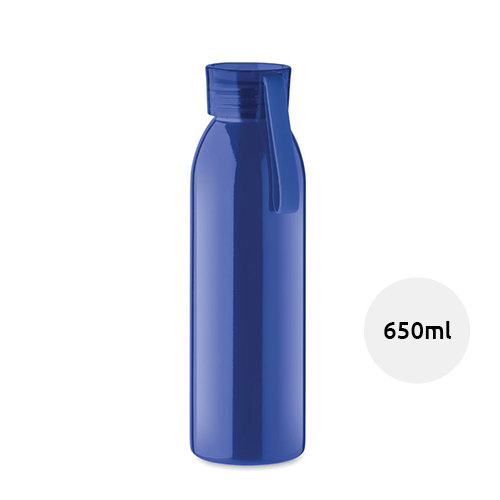 Borraccia in acciaio inox con coperchio in PP e gancio in silicone da 650ml