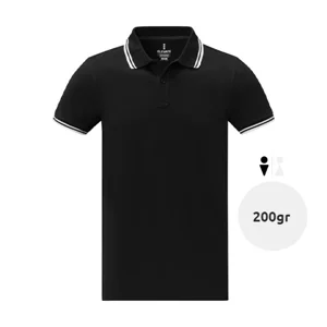 Maglietta polo da uomo colori assortiti in tessuto piqué a maniche corte taglio regolare 100% cotone 200gr