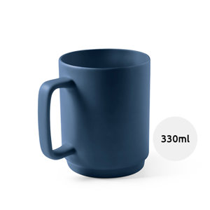 Tazza in ceramica con finitura opaca in diverse colorazioni corpo da 330ml in scatola regalo