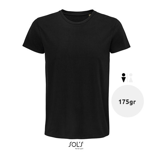 T-shirt da uomo colori assortiti a girocollo taglio aderente 100% cotone biologico 175gr