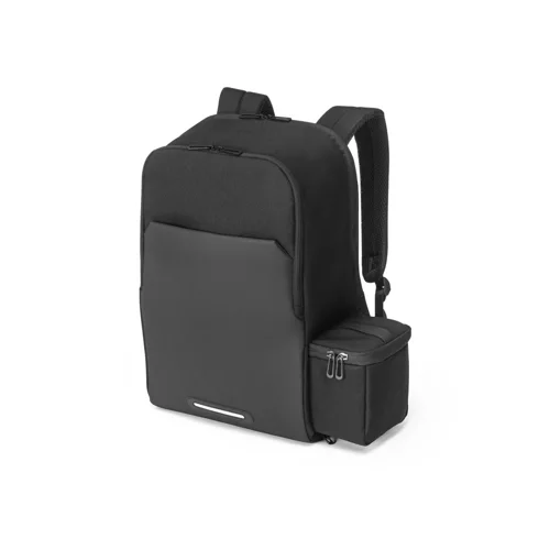 Zaino porta pc da 17.3" e borsa termica in RPET con schienale imbottito e cinghia per trolley