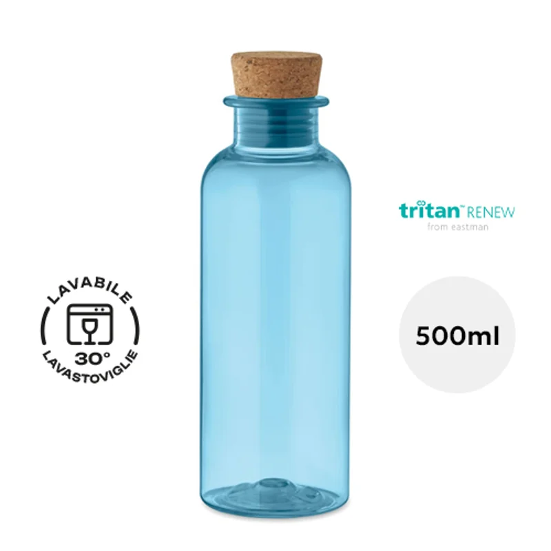 Borraccia in Tritan Renew con tappo in sughero 500ml