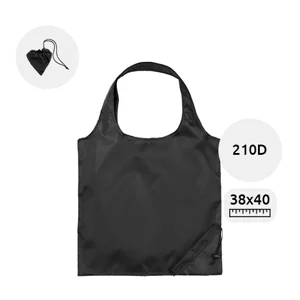 Shopper pieghevole in poliestere disponibile in diverse colorazioni da 210D 38x40cm