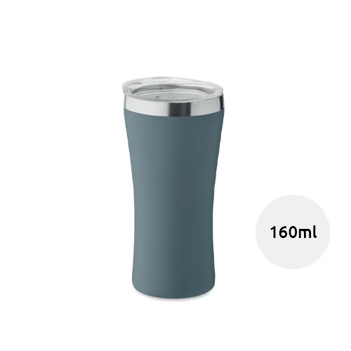 Bicchiere doppio strato in acciaio inox riciclato 160ml
