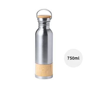 Borraccia termica inox e bambù 750ml 