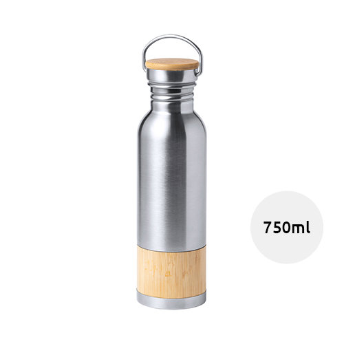 Borraccia termica inox e bambù 750ml 