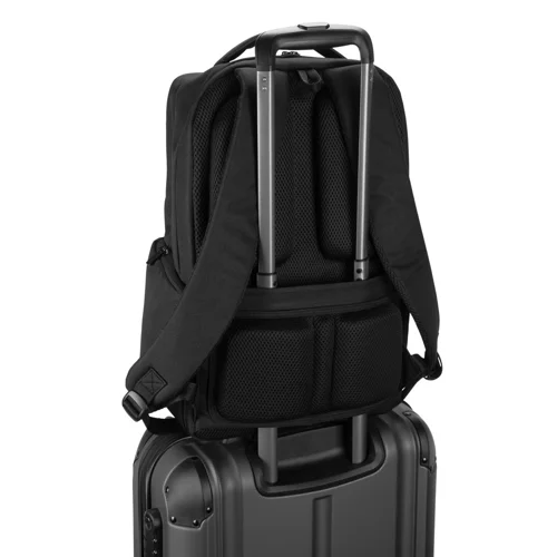 Zaino porta pc da 17" in twill riciclato idrorepellente con ampie tasche 