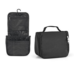 Beauty case e porta accessori da viaggio in microfibra con gancio 200x160x85mm