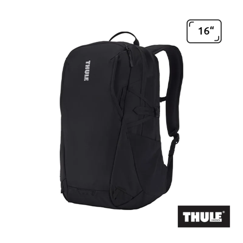 Zaino porta pc Thule da 16'' in nylon dotato di cinghia pettorale e cinghie di compressione laterali