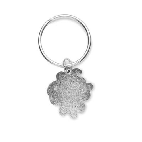 Portachiavi in lega di zinco placcato di forma personalizzata con logo o disegno 