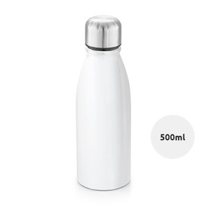 Borraccia in alluminio da 500ml per sublimazione con tappo in acciaio