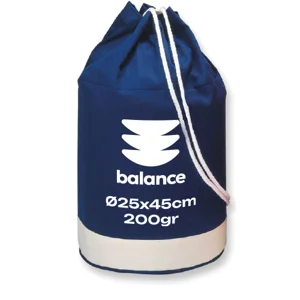 Sacca in cotone blu navy 200gr con chiusura a coulisse Ø25x45cm
