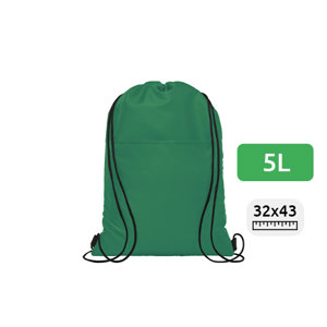 Zainetto termico in poliestere con chiusura a coulisse da 5L per 12 lattine fino a 5kg 32x43cm