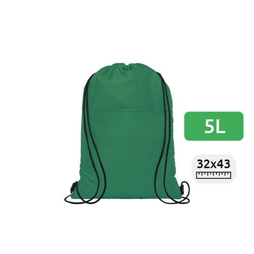 Zainetto termico in poliestere con chiusura a coulisse da 5L per 12 lattine fino a 5kg 32x43cm