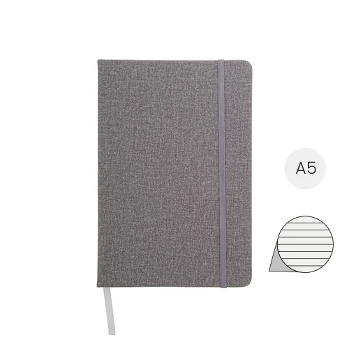 Block Notes A5 con copertina in pelle PU testurizzata e 80 fogli a righe