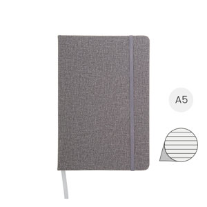 Block Notes A5 con copertina in pelle PU testurizzata e 80 fogli a righe