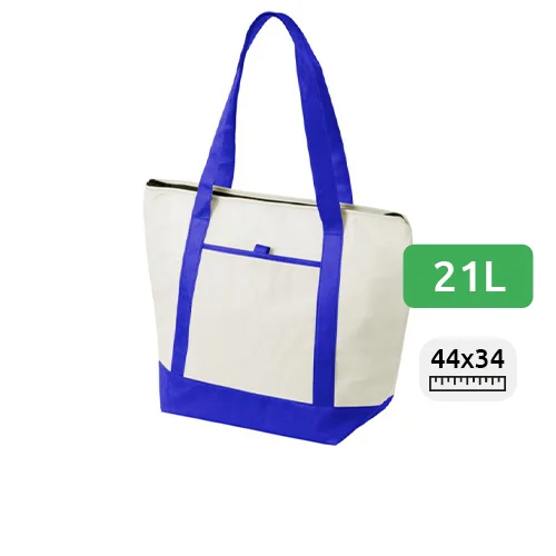 Borsa termica in TNT da 21L con manici lunghi 44.5x15x34cm
