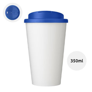 Bicchiere termico a doppia parete con coperchio ermetico disponibili in diversi colori tutto composto da materiale riciclato da 350ml