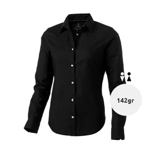 Camicia da donna a maniche lunghe colori assortiti taglio sfiancato 100% cotone 142gr