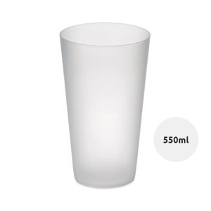 Bicchiere in plastica con finitura opaca 550ml