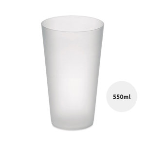 Bicchiere per eventi in PP con finitura smerigliata da 500ml