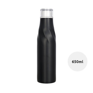 Borraccia da 650 ml con isolamento sottovuoto in rame e tappo autosigillante