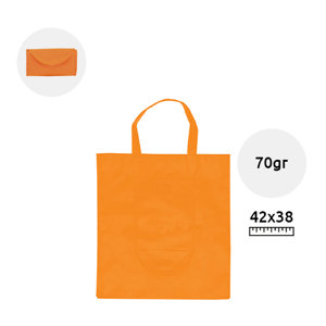 Shopper in TNT pieghevole con manici disponibile in diverse colorazioni da 70gr 38×42cm