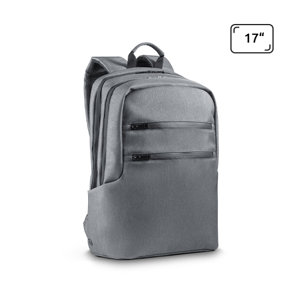 Zaino porta pc da 17" in nylon impermeabile con tasca esterna RFID e aggancio trolley