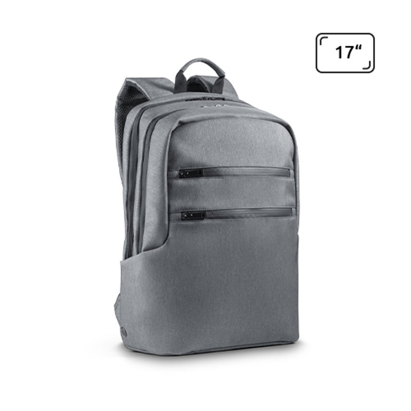 Zaino porta pc da 17" in nylon impermeabile con tasca esterna RFID e aggancio trolley