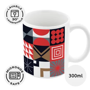 Tazza in ceramica bianca da 300ml ideale per sublimazione con scatola regalo in carta kraft